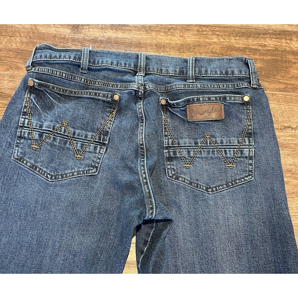 Wrangler Retro Jeans Men 34x30 Slim Straight Medium Western Cowboy Stretch